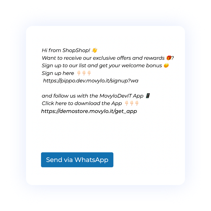 Whatsapp invite contacts example