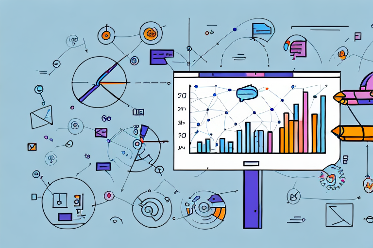 A graph or chart showing the different ways to measure customer engagement