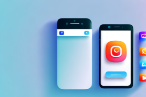 A smartphone with an instagram ad on the screen