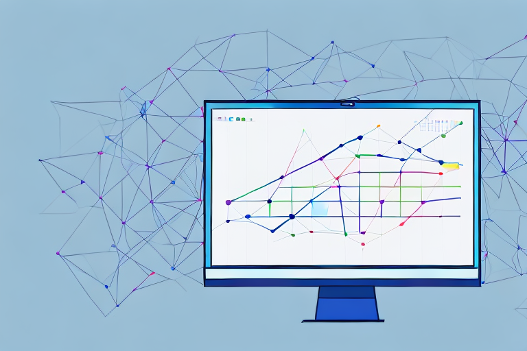 A computer screen with a list of data points and a graph showing the analysis of the data