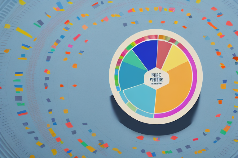 A pie chart with different colored slices representing different companies' market share