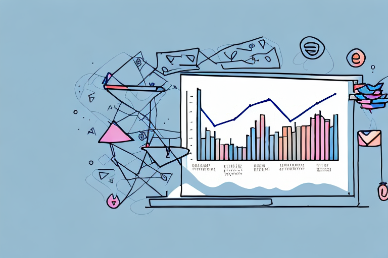 A graph showing an upward trend in customer retention