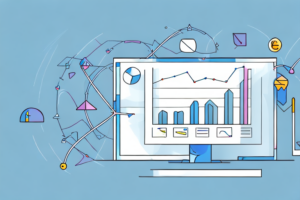 A graph or chart showing the correlation between website clicks and profits
