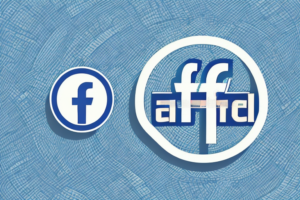 A restaurant with a facebook logo in the foreground