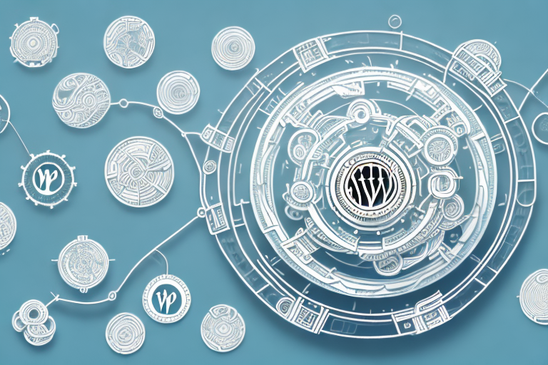 Several stylized plugin icons connected in a circular chain