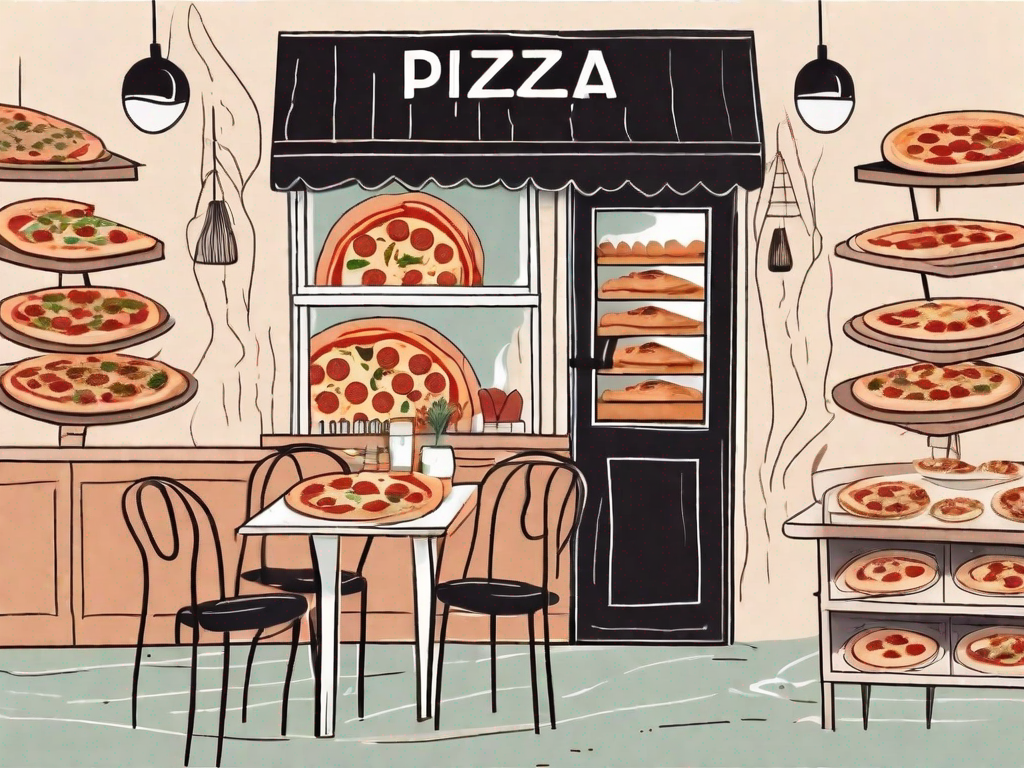 A charming italian pizzeria with an open pizza oven