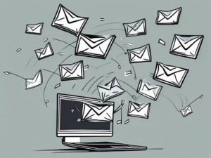 A computer sending out multiple emails